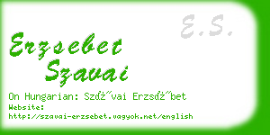 erzsebet szavai business card